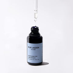 Blue Lagoon Algae Bioactive Concentrate texture close-up shows fast-absorbing, non-greasy finish