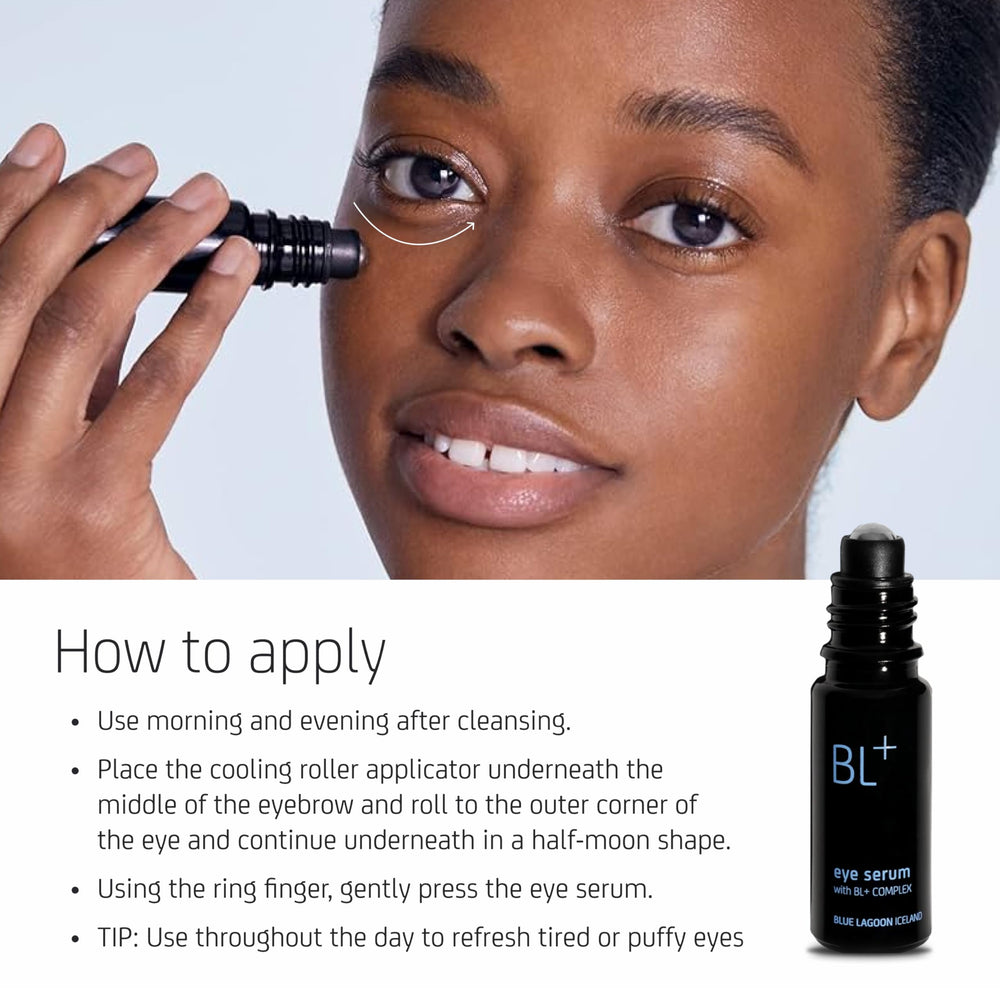 Blue Lagoon Eye Serum cooling effect during application
