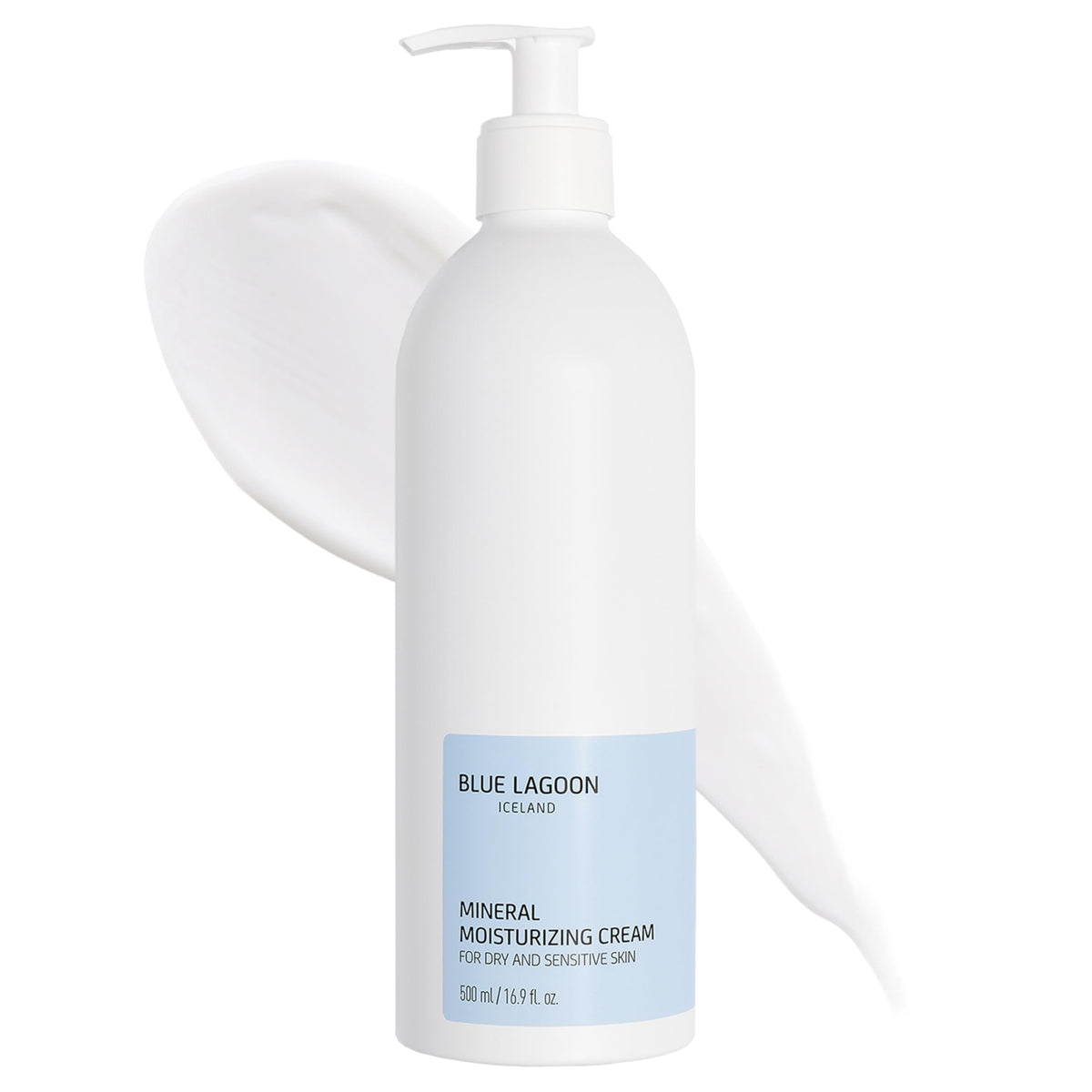 Blue Lagoon Mineral Moisturizing Cream bottle demonstrating lightweight hydration.