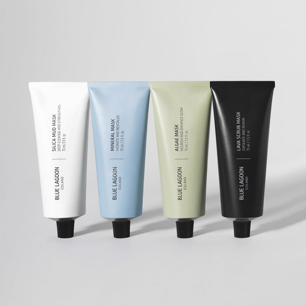 Blue Lagoon Algae Mask jar promotes natural glow and smoother-looking skin