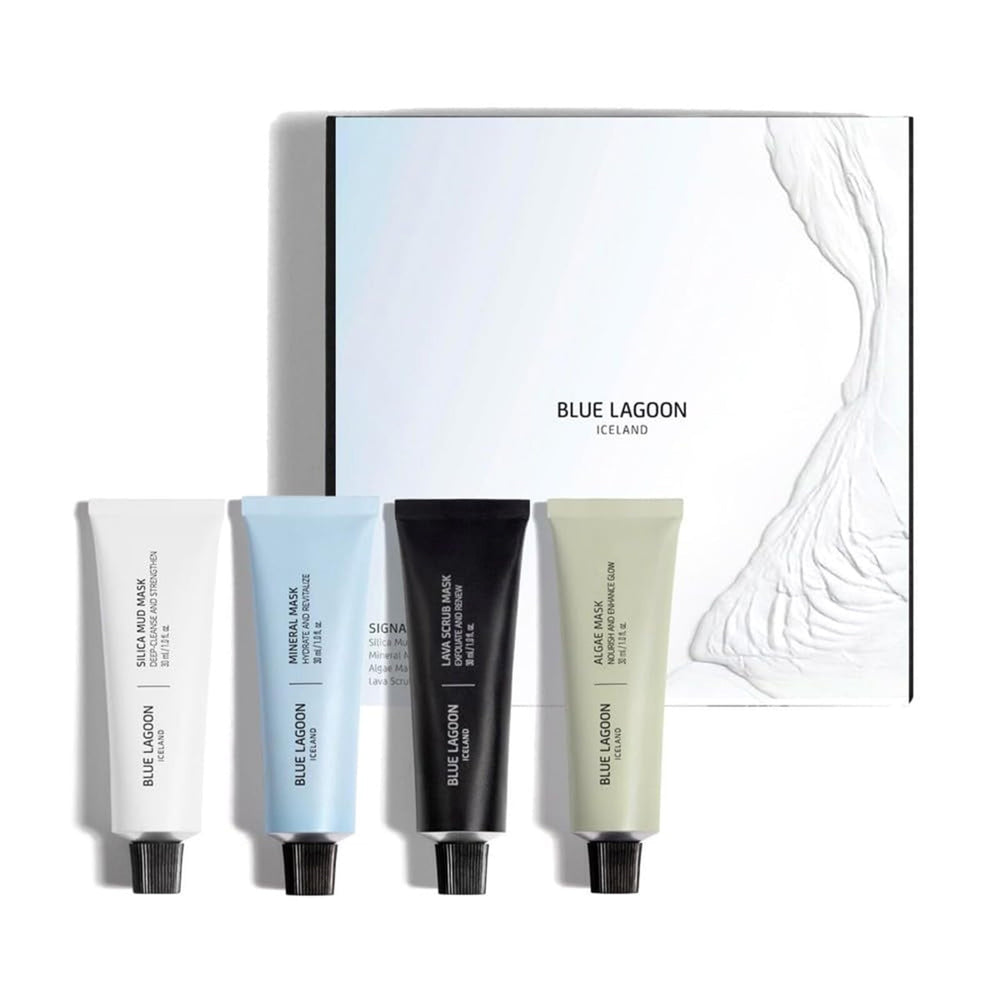 Blue Lagoon Signature Masks Travel Set silica mud mask for purifying cleanse