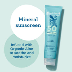 Blue Lizard Aloe Vera soothing application on skin
