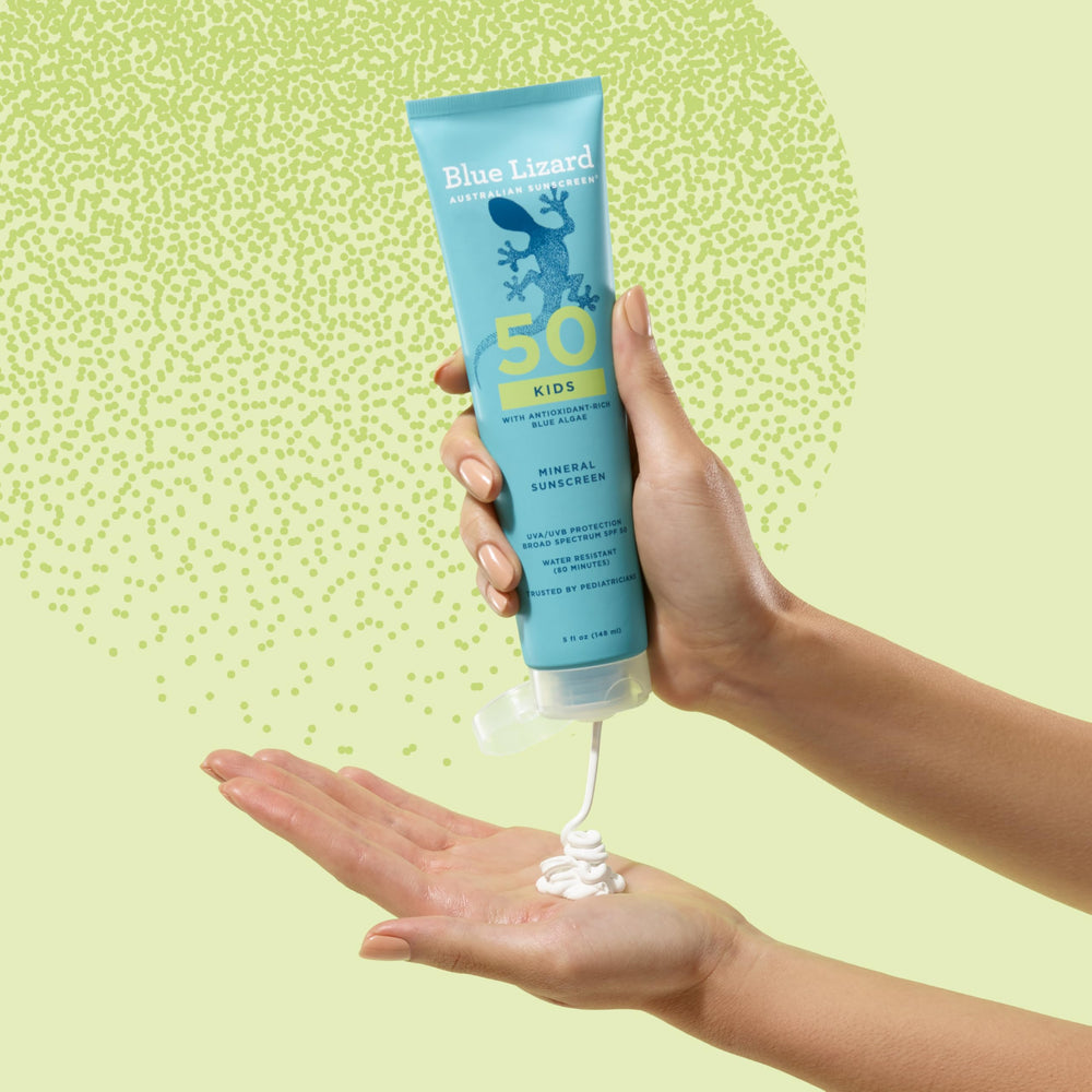 Blue Lizard Kids Mineral SPF 50 trusted by pediatricians and families