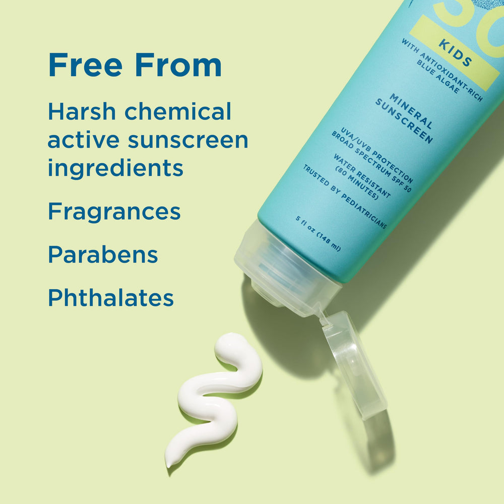 Blue Lizard Kids Mineral SPF 50 Smart Cap color-change feature in sunlight