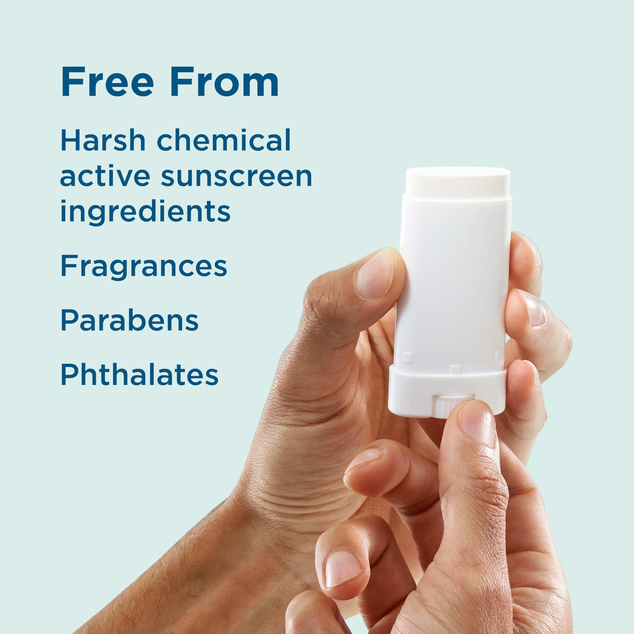 Blue Lizard reef-friendly sunscreen stick without oxybenzone or octinoxate.
