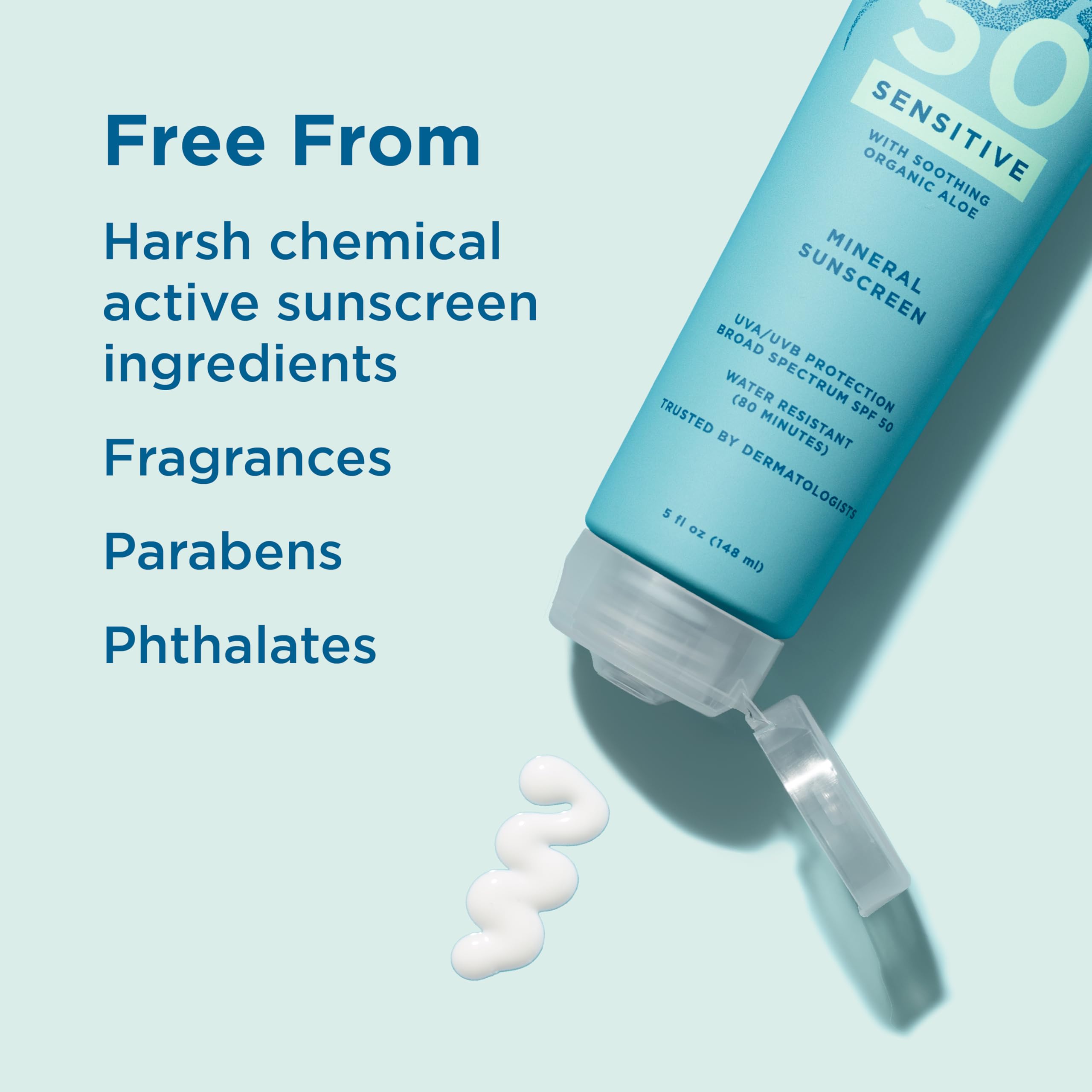 Blue Lizard mineral sunscreen texture close-up for easy blend