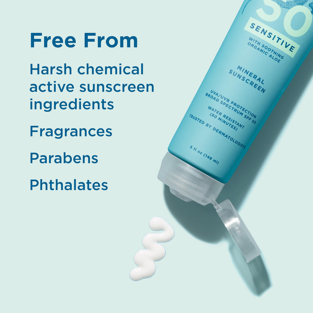 Blue Lizard mineral sunscreen texture close-up for easy blend