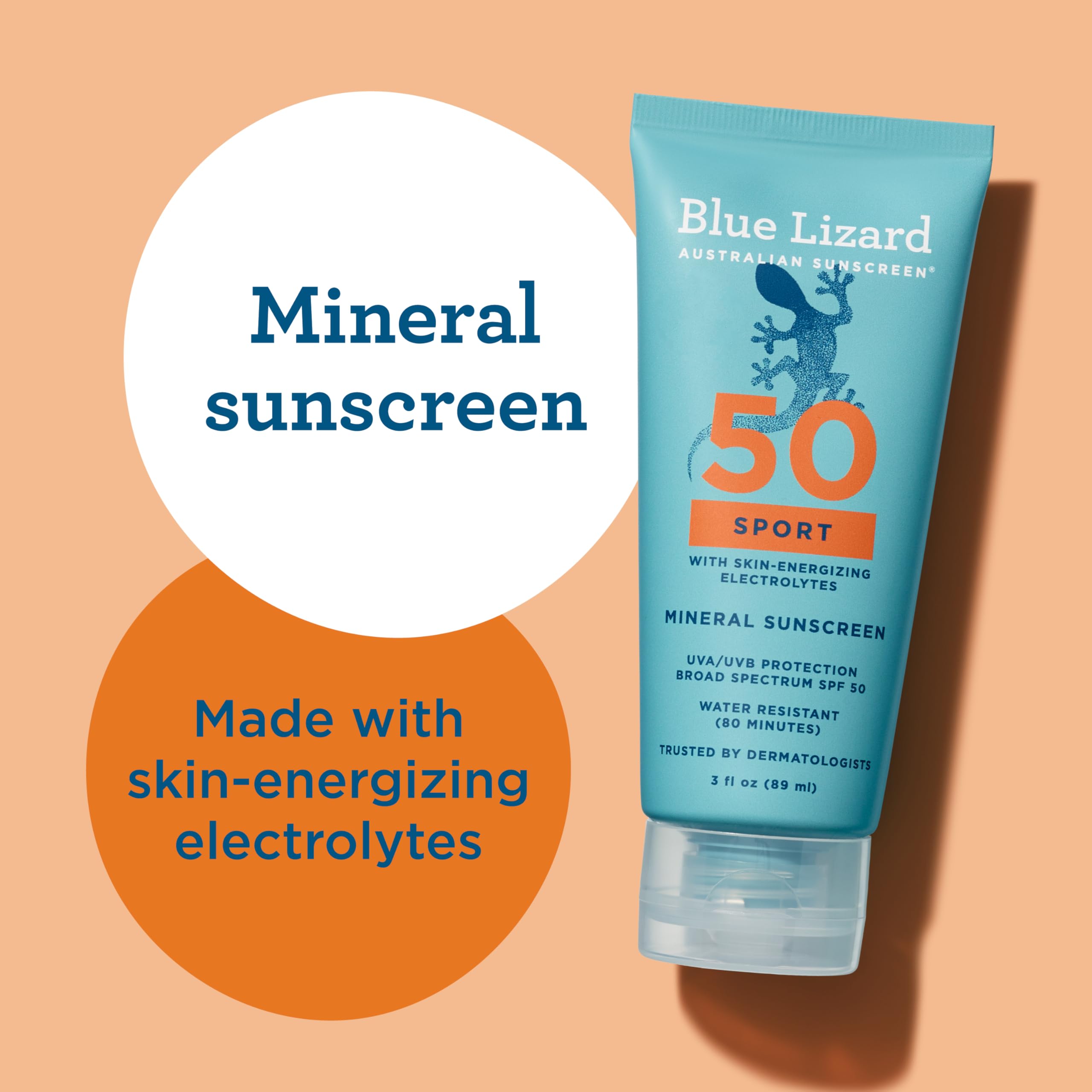 Untinted lotion on skin dries clear after application during activities.