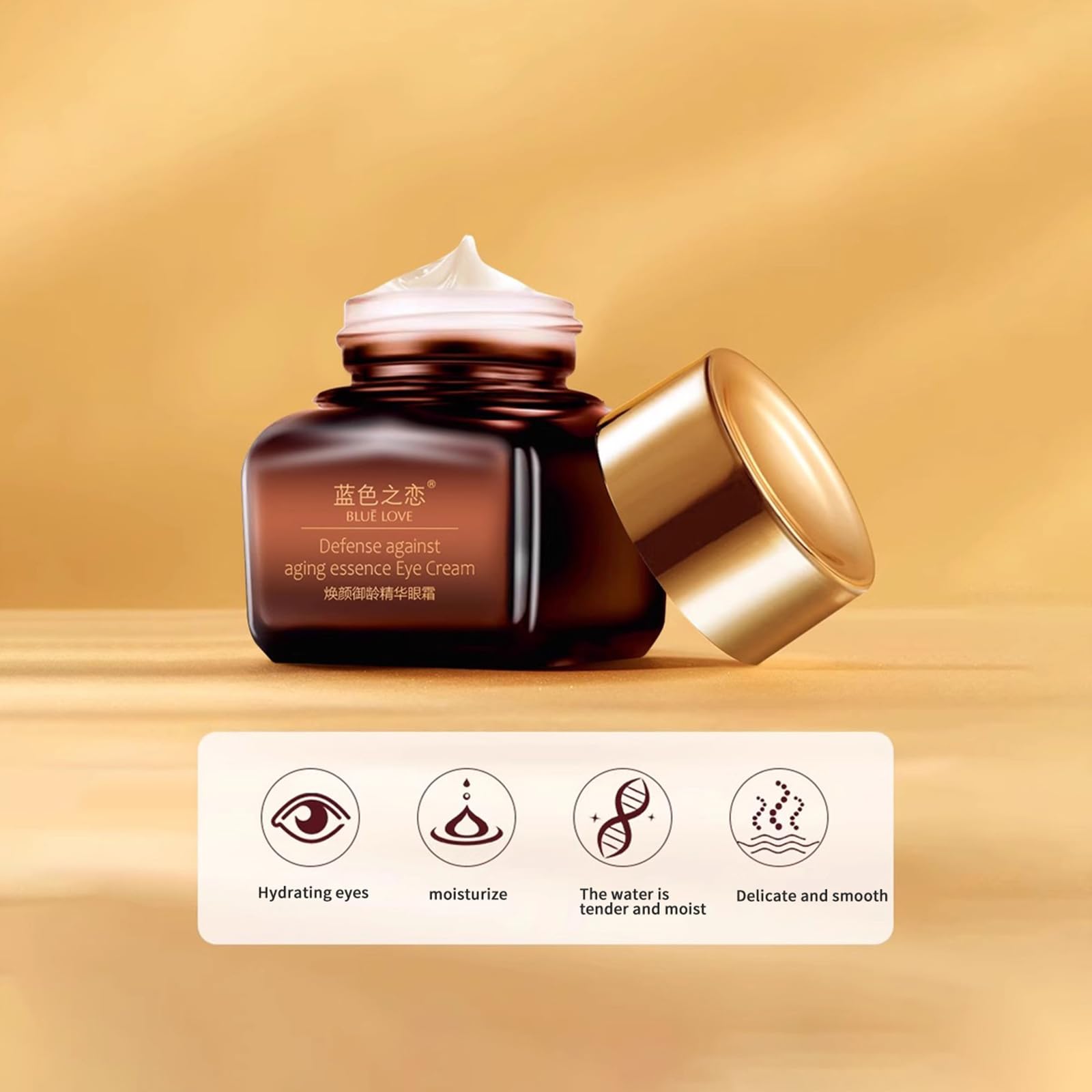 BLUE LOVE eye cream provides 24-hour hydration for day and night