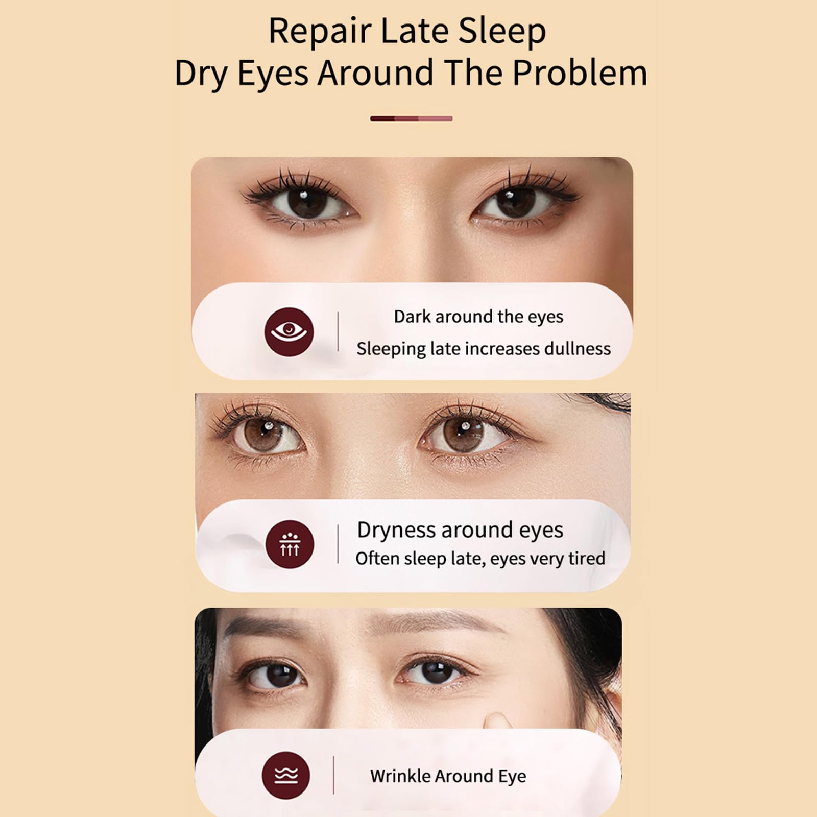BLUE LOVE eye cream texture swatch showing lightweight, fast-absorbing formula.