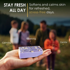 Blue Moon Elise soap bars fragrance highlights soothing botanical scents for daily routines.
