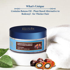 Blue Nectar Batana Leave-In Conditioner with 14-herb blend nourishes moisture and softness