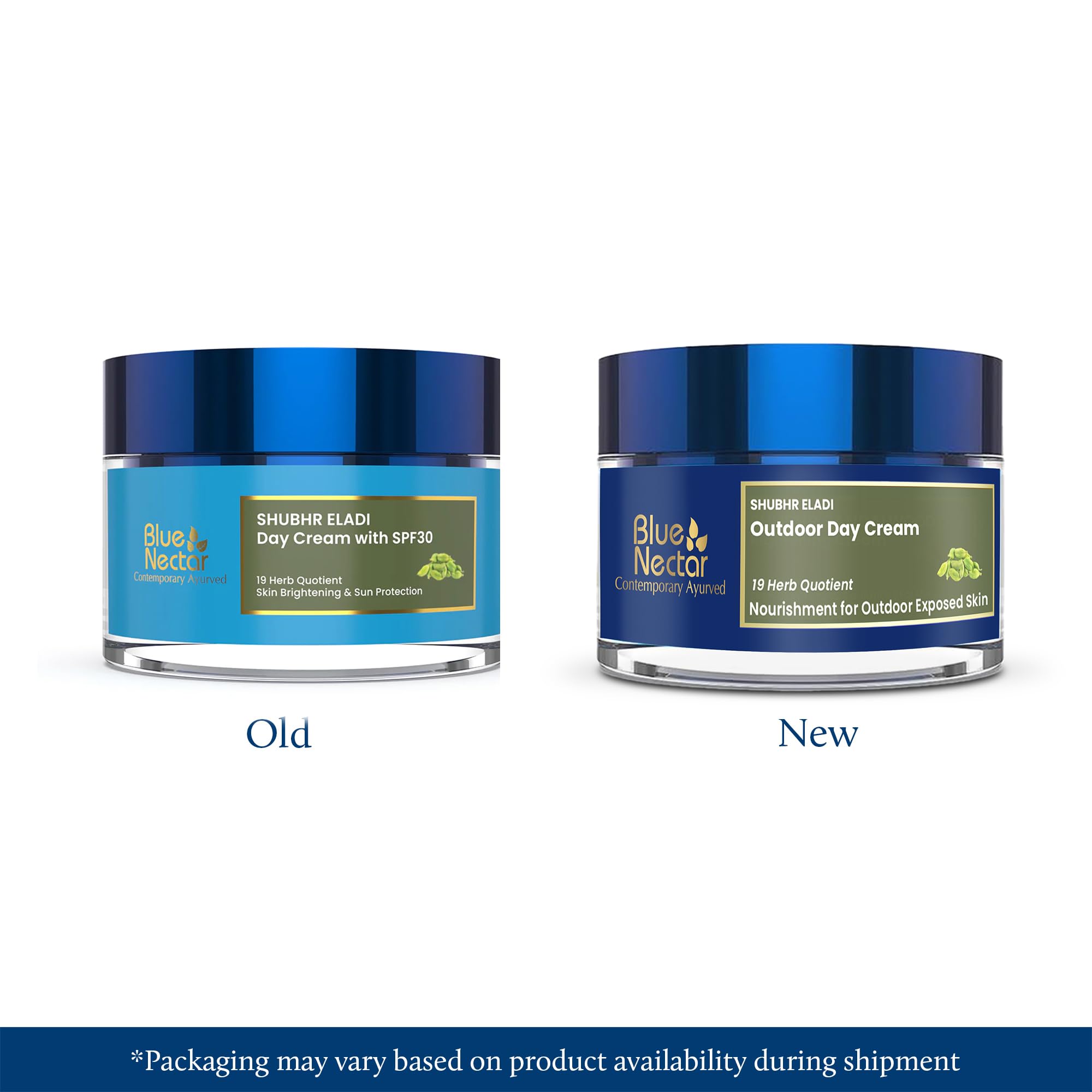 Blue Nectar Eladi Face Cream application demonstrating lightweight, non-greasy finish.