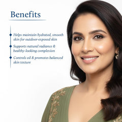 Blue Nectar Eladi Face Cream jar close-up highlights herbal formula for daily moisturization.
