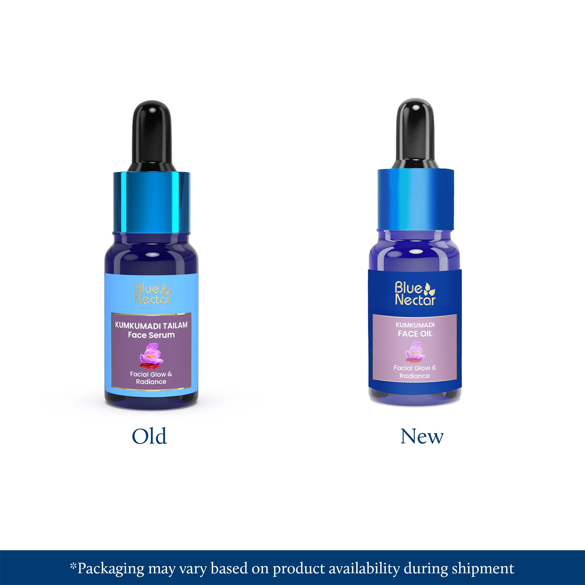 Blue Nectar Kumkumadi Oil may help even skin tone over time.