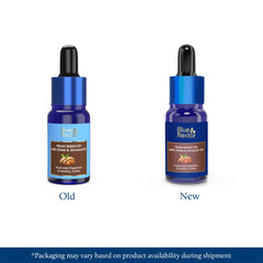 Blue Nectar Nabhi Oil dropper in use to deliver gentle drops for belly comfort.
