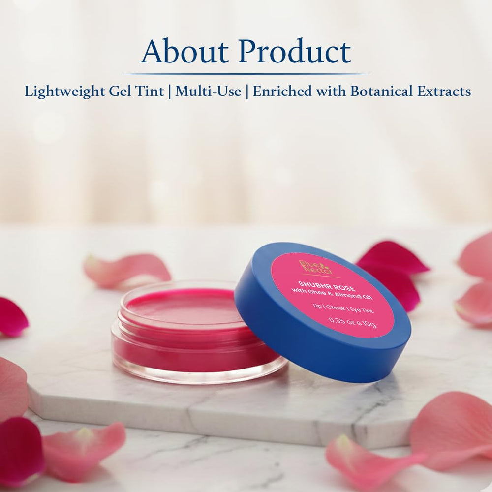 Blue Nectar three-in-one multi-use tint for lips cheeks and eyes.