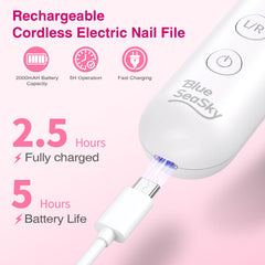 Blue Sea Sky 360 degree LED light guides nail shaping during use