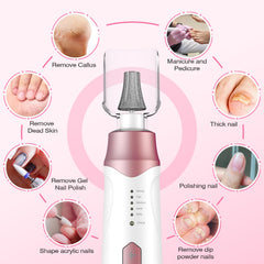 Blue Sea Sky nail drill with LED light for accurate shaping and filing