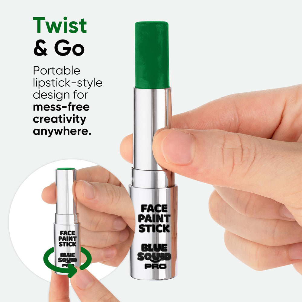 Blue Squid Pro cosplay SFX forest green paint for creative looks.