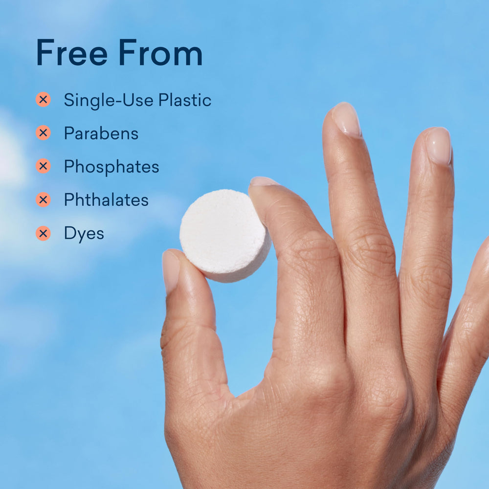 BLUELAND 4-pack packaging highlights plastic-free refill option