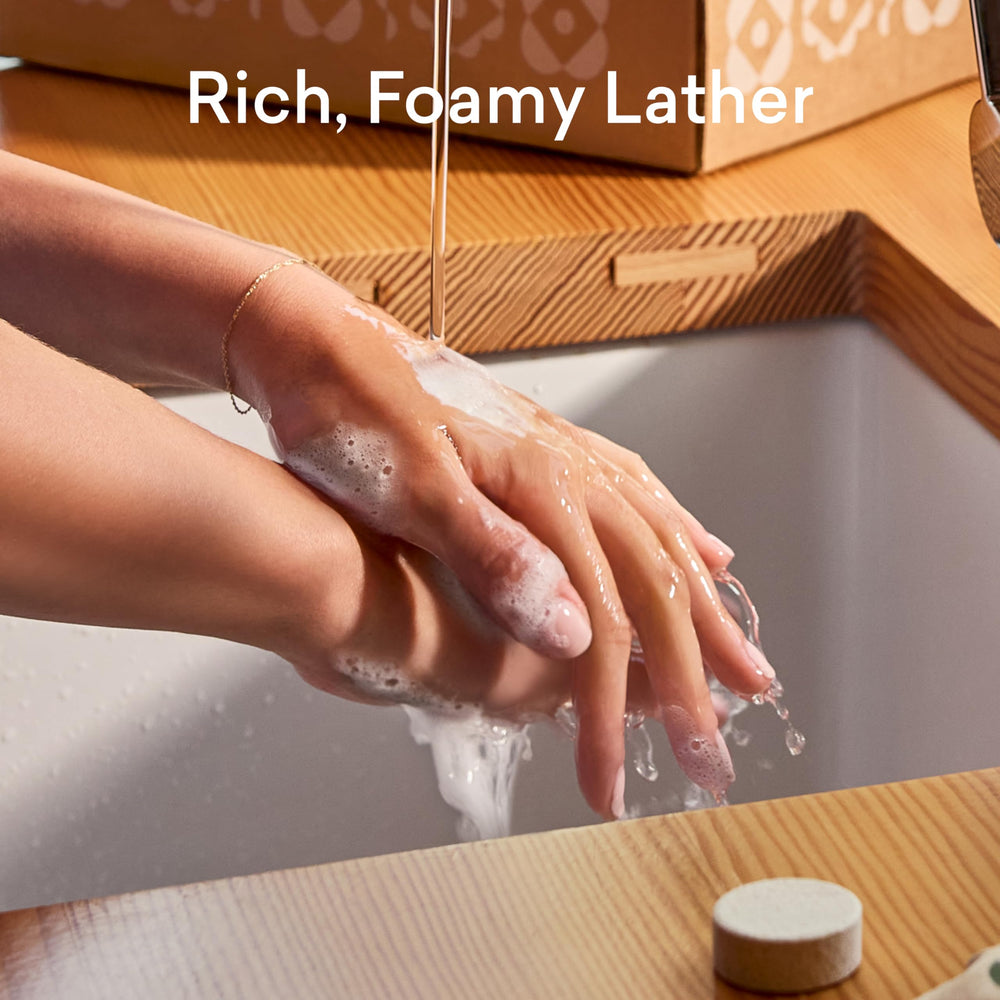 BLUELAND foaming hand soap texture forming rich foam on skin