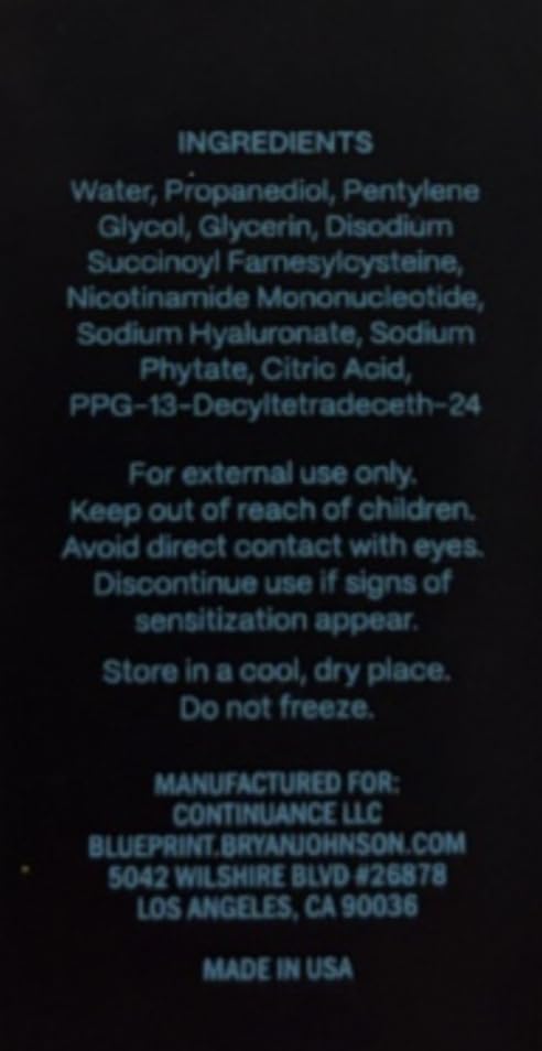 Sfc Routine Blueprint Bryan Johnson Facial Serum with SFC & NMN – Age-Defying, Fra ...