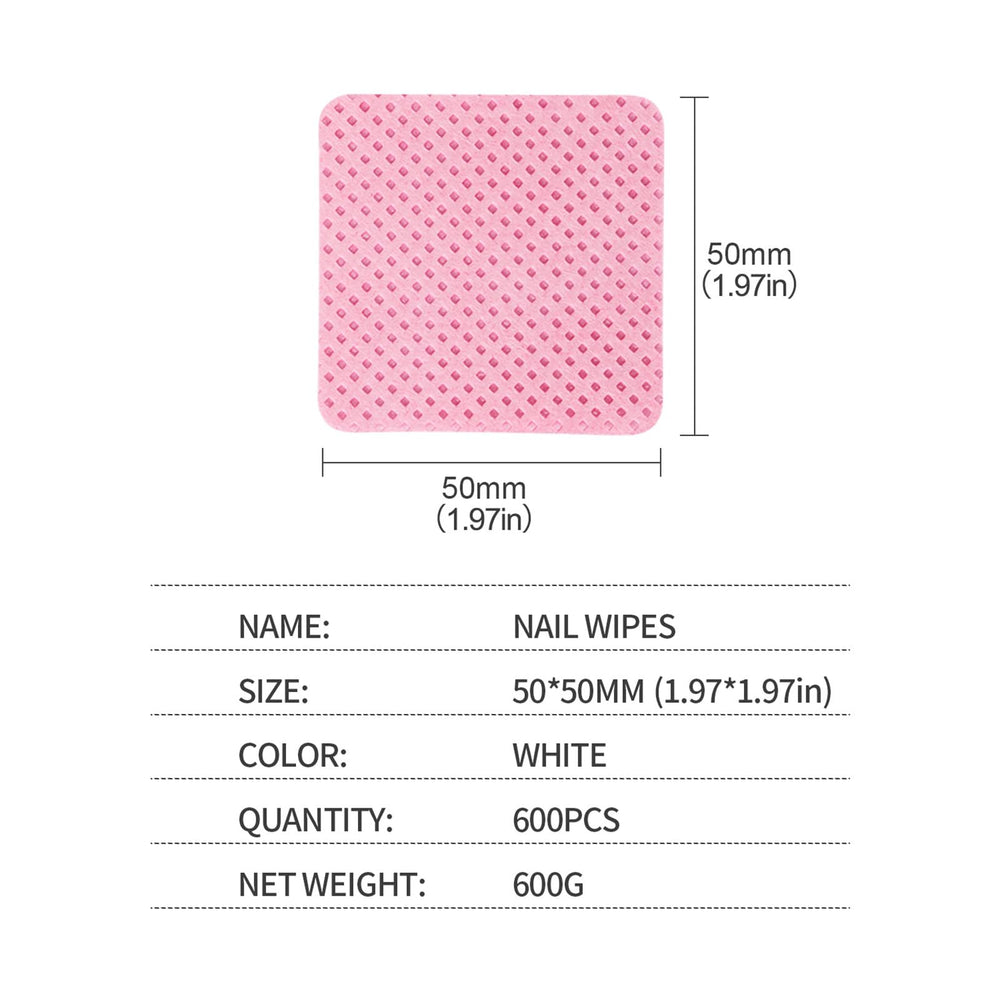 BLUERISE pink wipes suitable for precise, sanitary nail sessions.