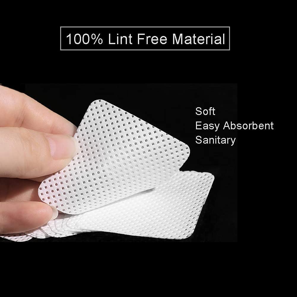 BLUERISE strong-absorption wipe demonstrates quick remover uptake with no lint.