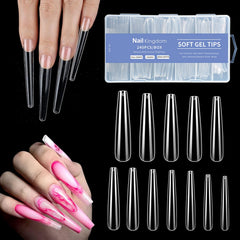 BlueZOO Gel 3XL nail tips front-edge design for durable extensions