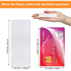 Blulu wax strips measuring 3.8 x 10 cm, suited for larger areas.