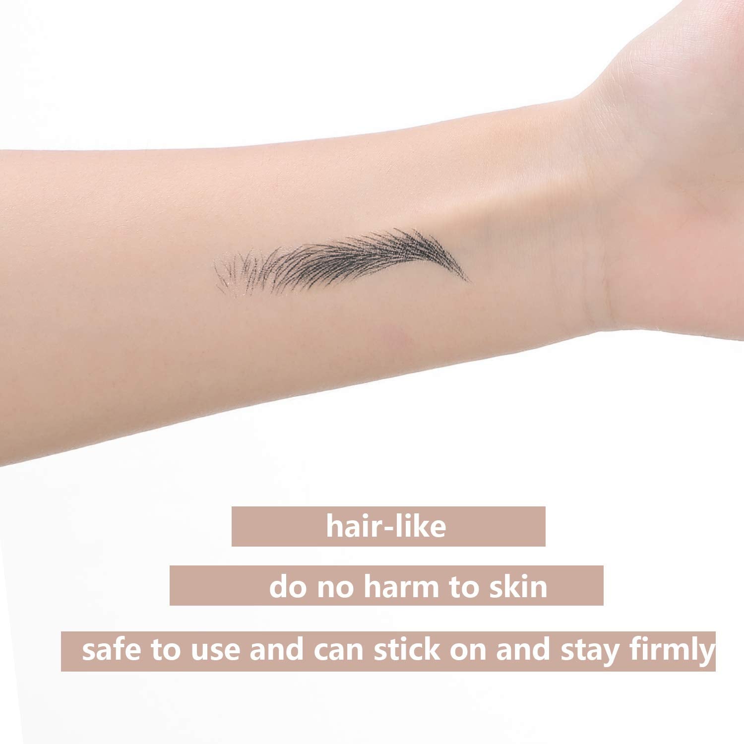Blulu 66 pairs black eyebrow tattoos for versatile styling