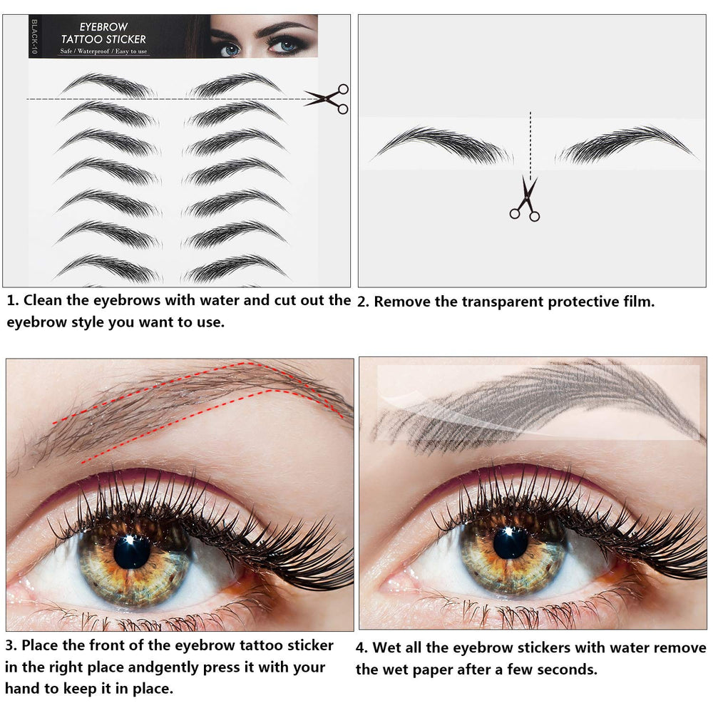 Blulu black high-arch brows 66-pairs for bold evening looks