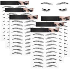 Blulu hair-like arch brow tattoo sheet shows natural daily brows.