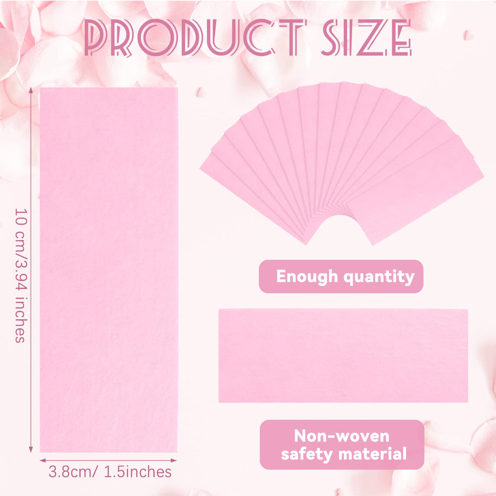 Blulu wax strip close-up reveals thick non-woven fabric resisting tearing