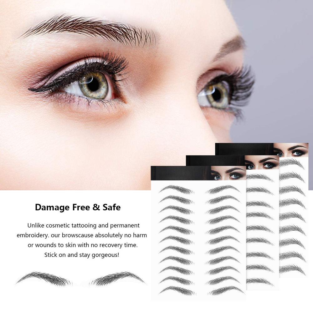 Blulu reusable eyebrow transfers maintain shape with proper care.