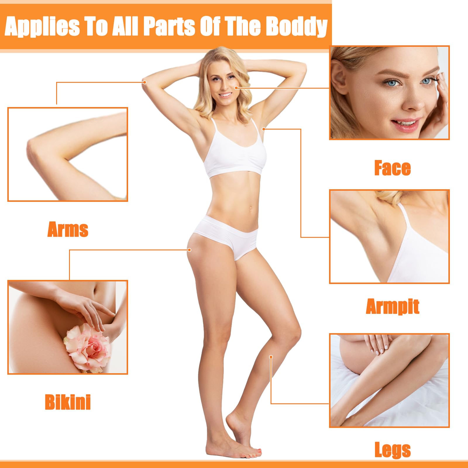 Blulu wax strips: apply wax evenly, press, and peel away.