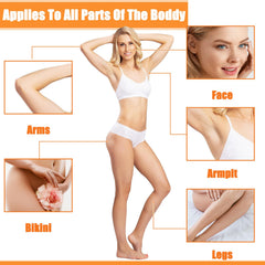 Blulu wax strips: apply wax evenly, press, and peel away.