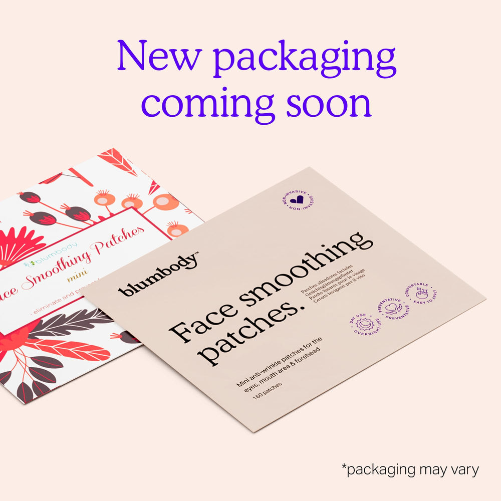 BLUMBODY patches blend invisibly with skin for subtle daily use