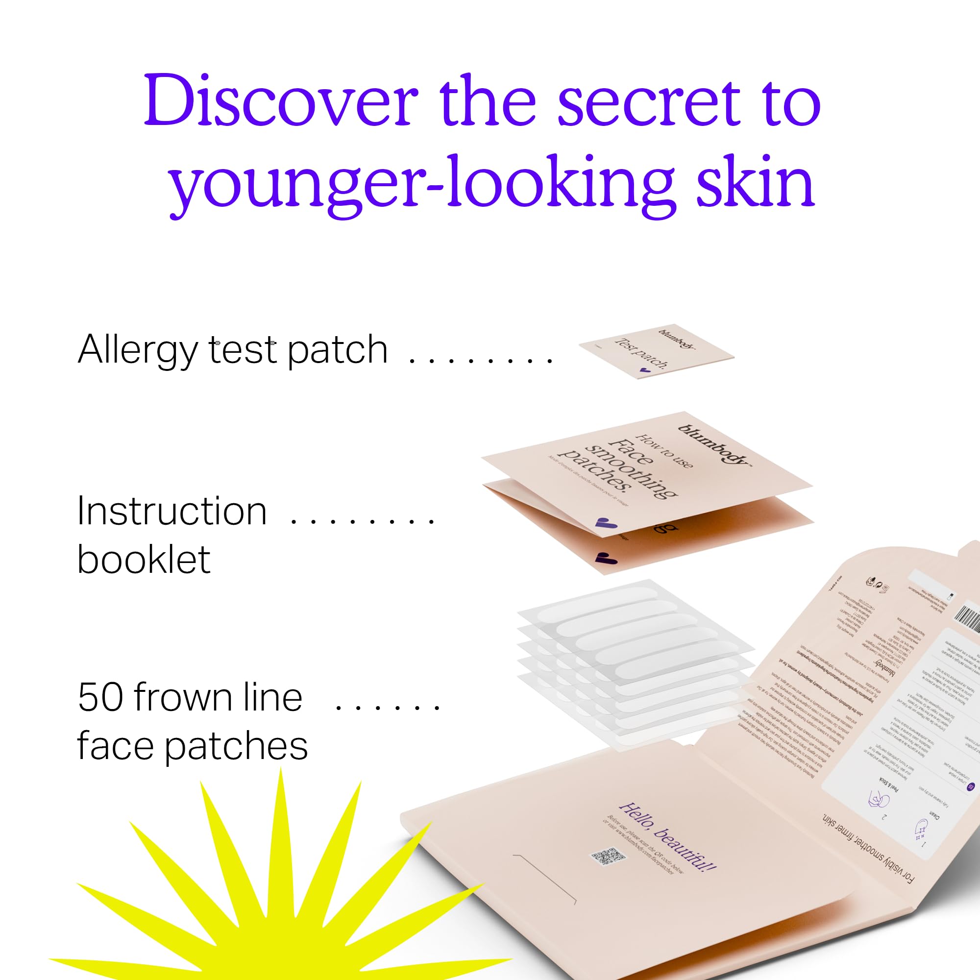 BLUMBODY overnight-use patches ready for night-time treatment