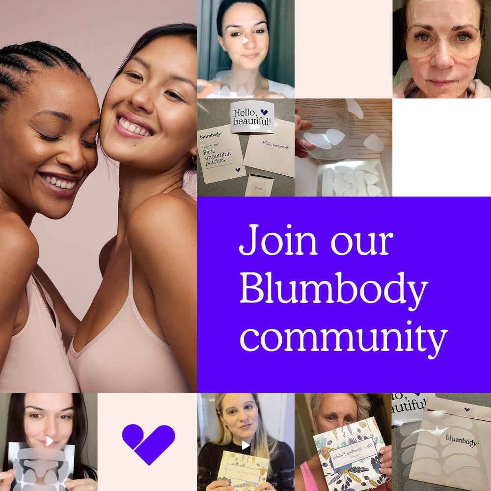 BLUMBODY result-oriented close-up suggests potential wrinkle reduction benefits