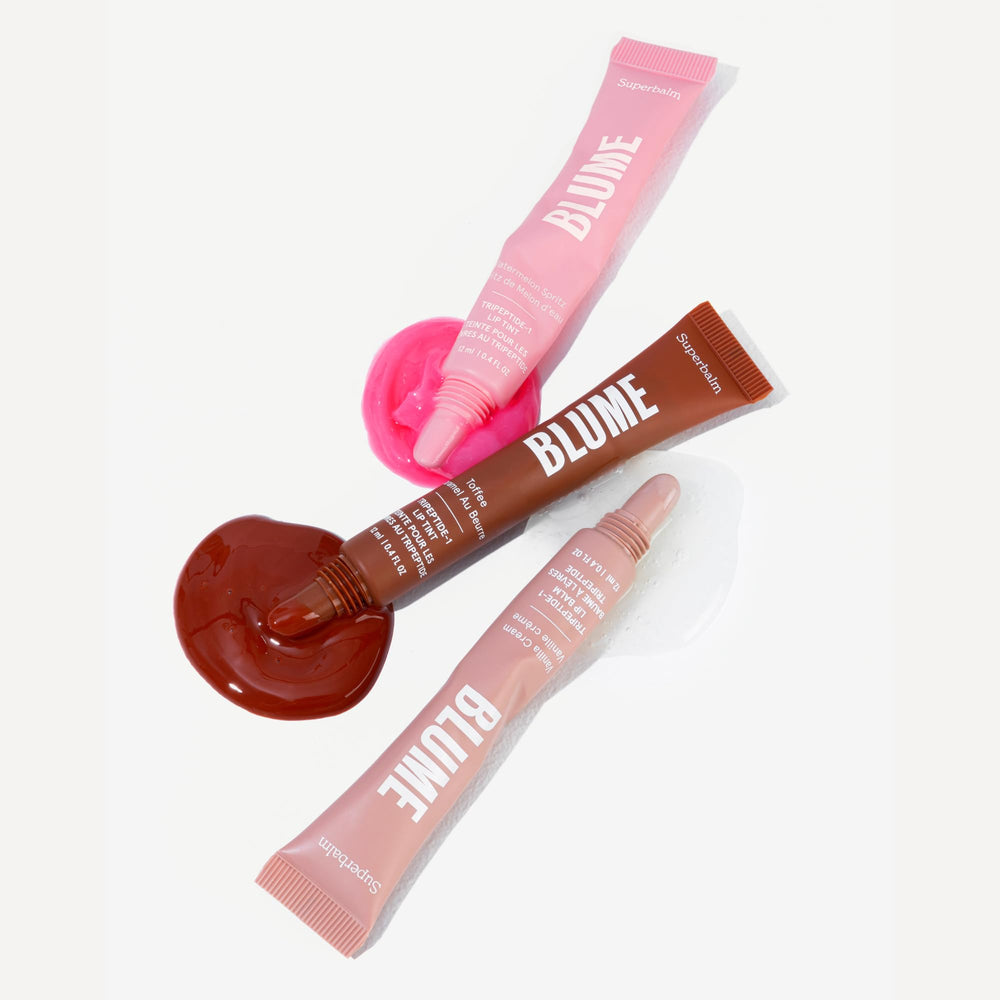 Blume packaging and brand logo highlights cruelty-free and vegan ethos.