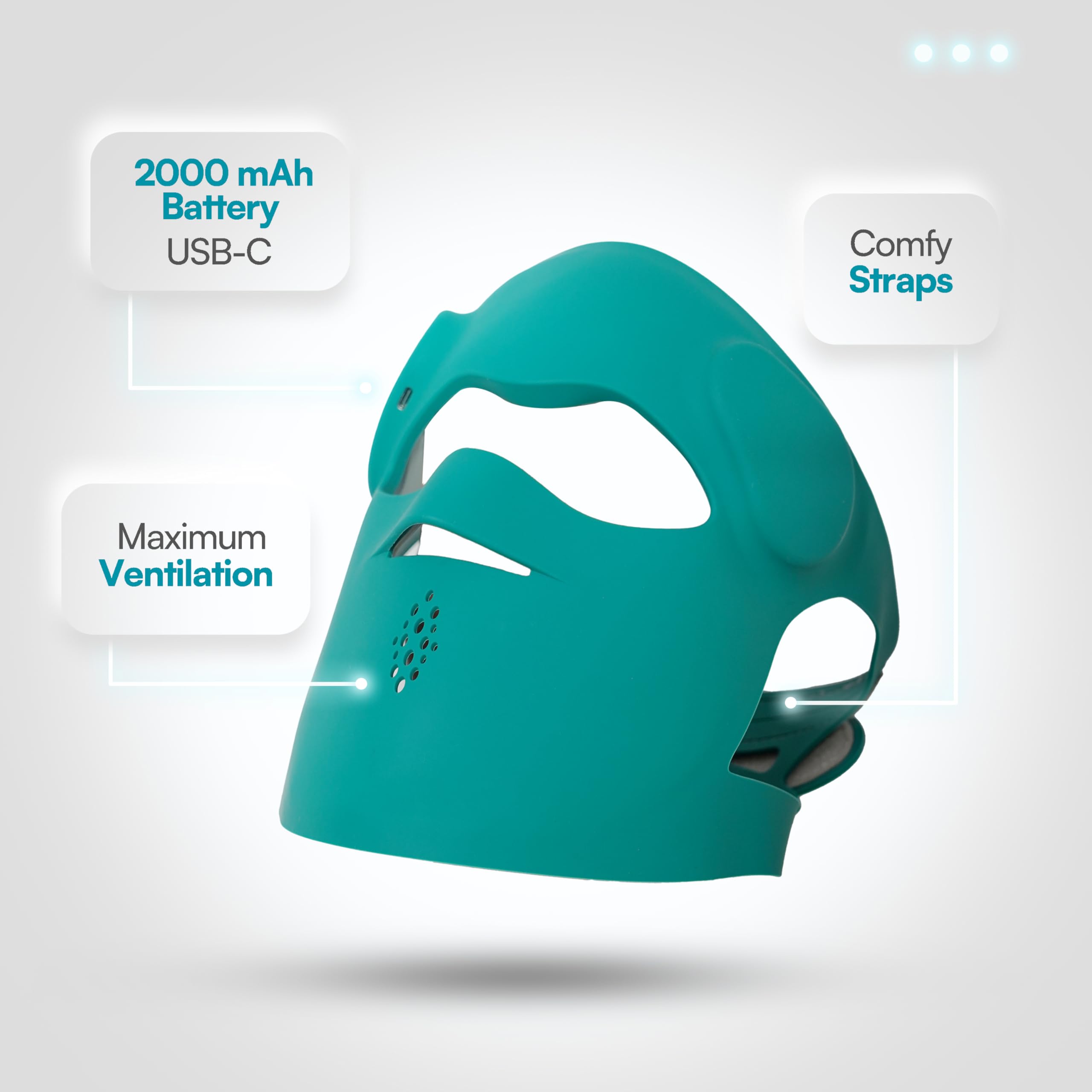 BluMora LED Face Mask portable-travel image for on-the-go skincare