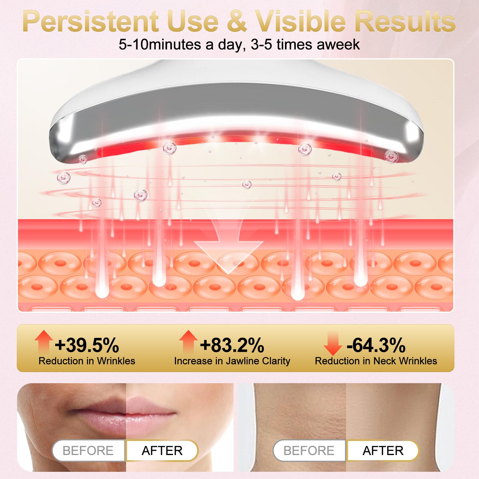 Blumskin compact portable device fits easily in a bag for on-the-go skincare.