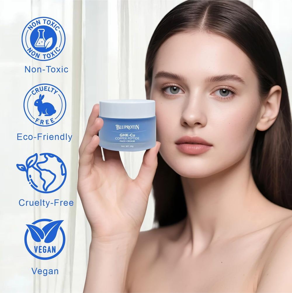 BLUPROTIN plant-extract gentle care image suitable for all skin types.
