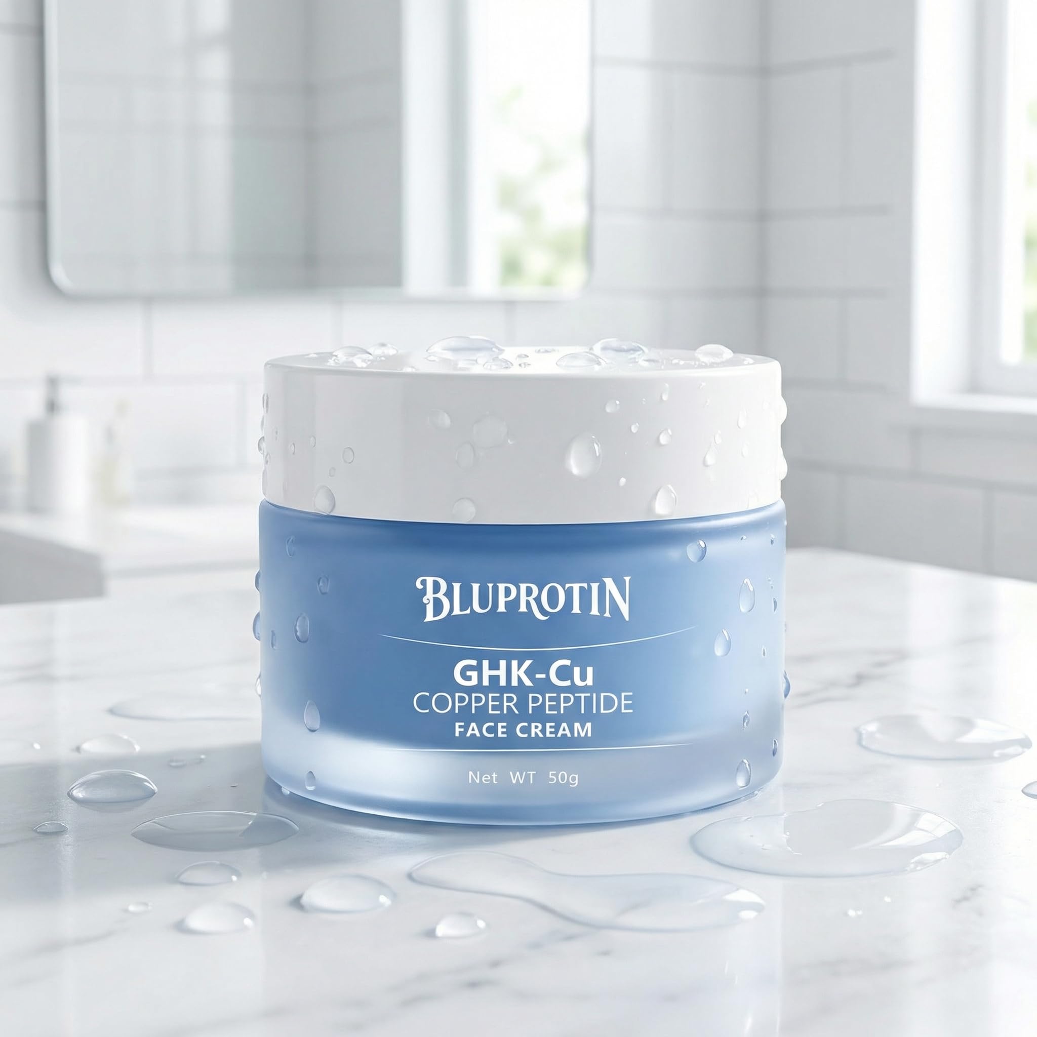 BLUPROTIN wrinkle-smoothing effect for smoother skin.