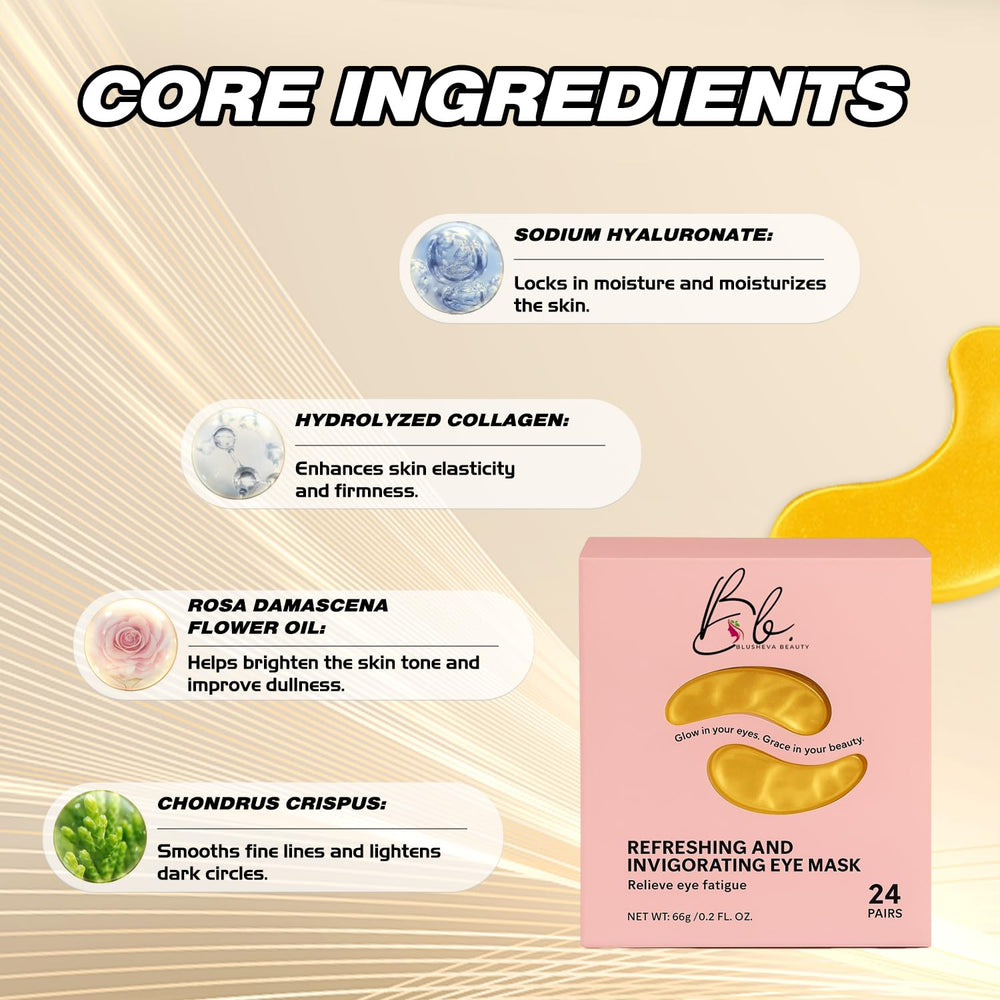 Blusheva Beauty single-use sachets for convenient, portable eye care on the go.