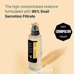 Blusheva Beauty Snail Mucin Radiance Serum pump-top close-up for precise application.