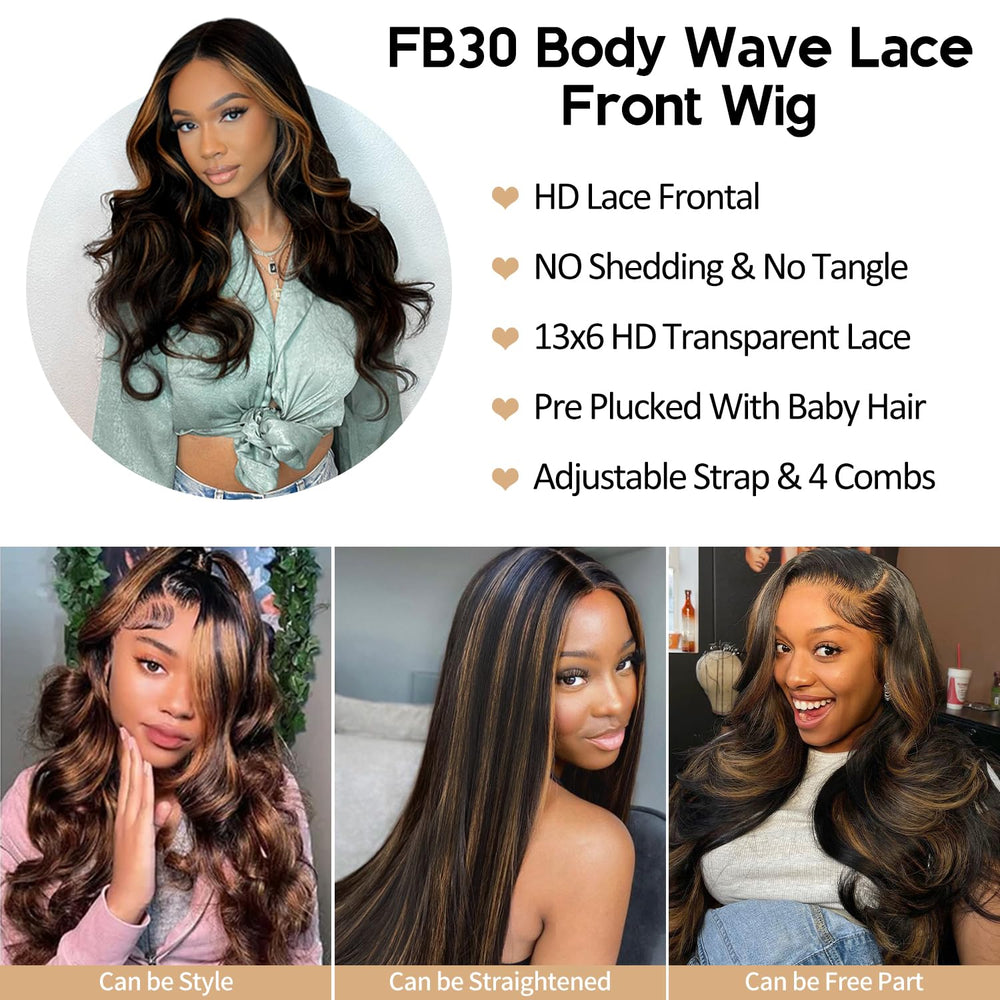 BMNH 30-inch ombre wig delivering dramatic length and graceful waves for formal looks.