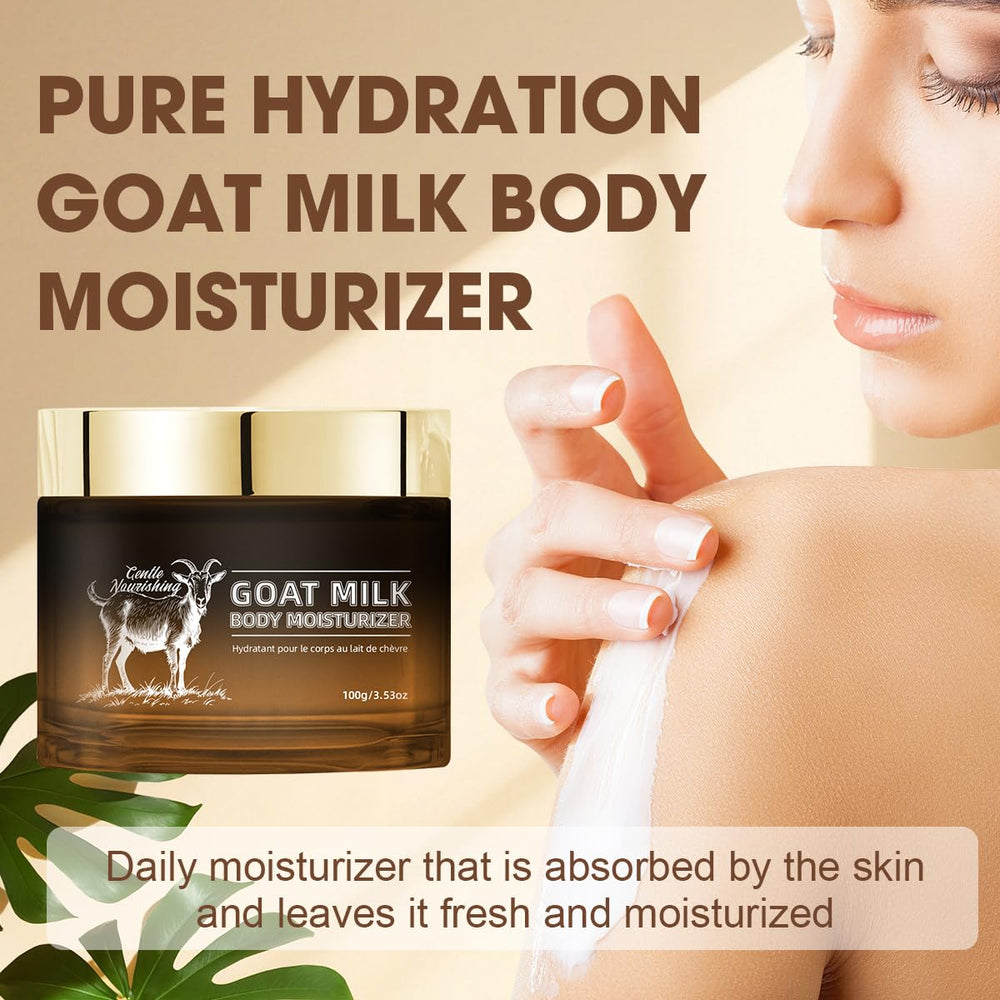Hands applying Bmrewax Goat Milk Lotion to show fast absorption.
